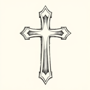 Sketch Cross Tattoo