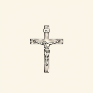 Sketch Crucifix Tattoo