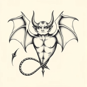 Sketch Devil Tattoo