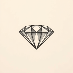 Sketch Diamond Tattoo
