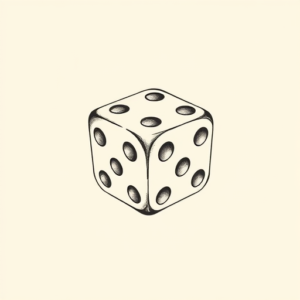 Sketch Dice Tattoo
