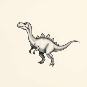 Sketch Dinosaur Tattoo