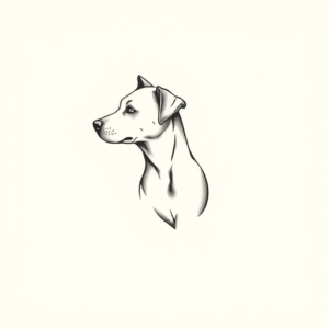 Sketch Dog Tattoo
