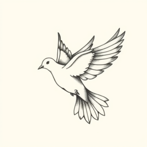 Sketch Dove Tattoo