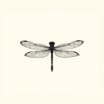 Sketch Dragonfly Tattoo