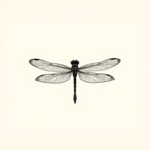 Sketch Dragonfly Tattoo