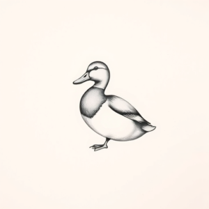 Sketch Duck Tattoo