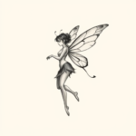 Sketch Fairy Tattoo
