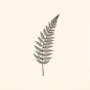 Sketch Fern Tattoo