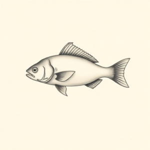 Sketch Fish Tattoo
