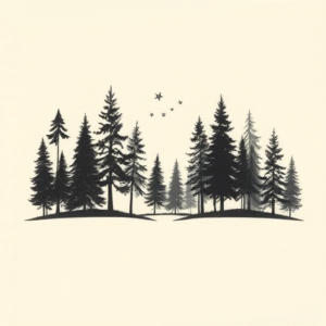 Sketch Forest Tattoo