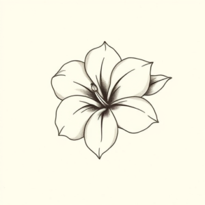 Sketch Gardenia Tattoo