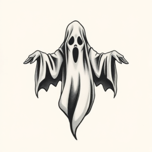 Sketch Ghost Tattoo