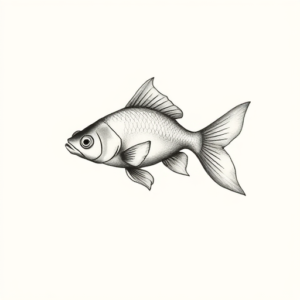 Sketch Goldfish Tattoo