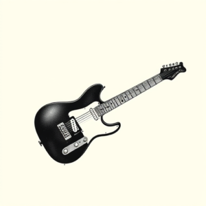 Sketch Guitar Tattoo