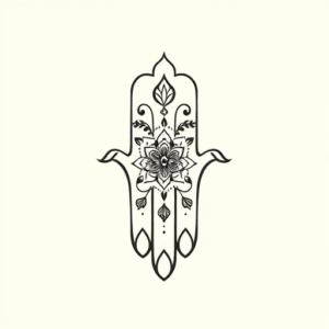 Sketch Hamsa Tattoo