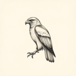 Sketch Hawk Tattoo