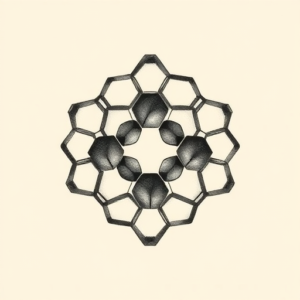 Sketch Honeycomb Tattoo