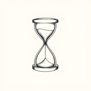 Sketch Hourglass Tattoo