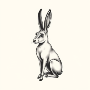 Sketch Jackalope Tattoo