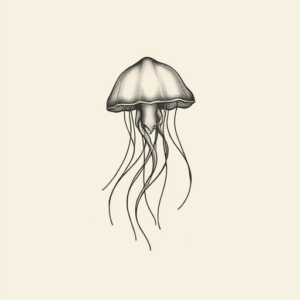 Sketch Jellyfish Tattoo