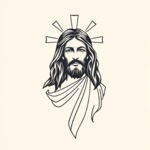 Sketch Jesus Tattoo