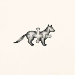 Sketch Jigsaw Tattoo