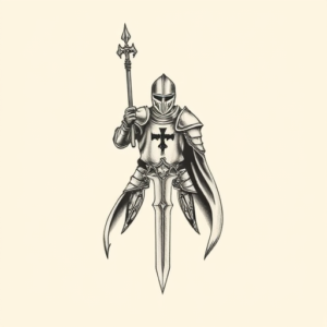 Sketch Knight Tattoo