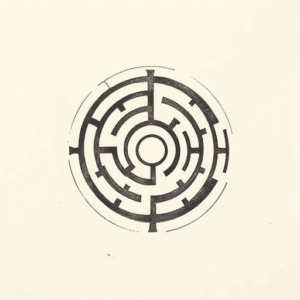 Sketch Labyrinth Tattoo