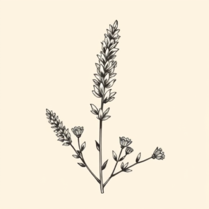 Sketch Lavender Tattoo