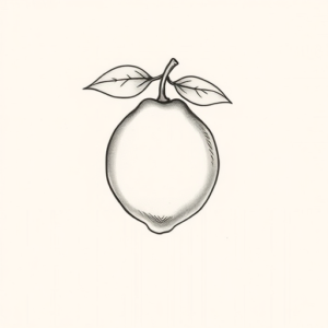Sketch Lemon Tattoo
