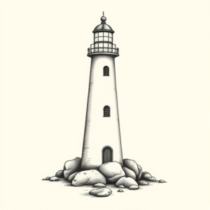 Sketch Lighthouse Tattoo