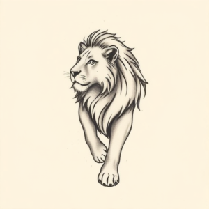 Sketch Lioness Tattoo