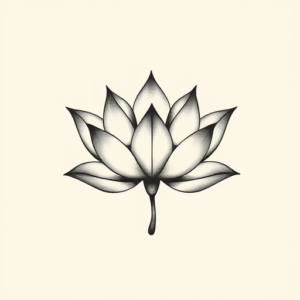 Sketch Lotus Tattoo