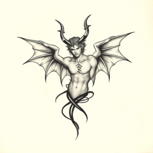 Sketch Lucifer Tattoo