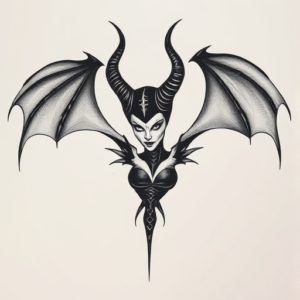 Sketch Maleficent Tattoo