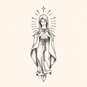 Sketch Mary Tattoo
