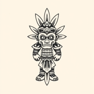 Sketch Mictlantecuhtli Tattoo