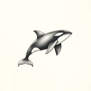 Sketch Orca Tattoo