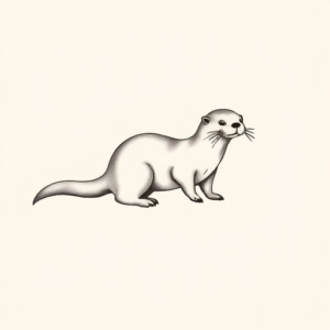 Sketch Otter Tattoo