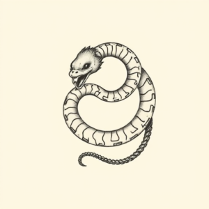 Sketch Ouroboros Tattoo