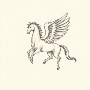 Sketch Pegasus Tattoo