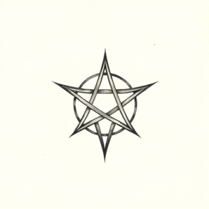 Sketch Pentagram Tattoo