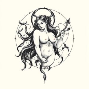 Sketch Persephone Tattoo
