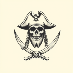 Sketch Pirate Tattoo