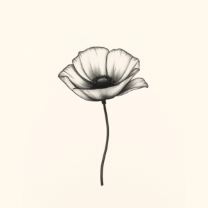 Sketch Poppy Tattoo