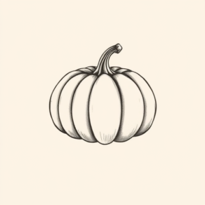 Sketch Pumpkin Tattoo