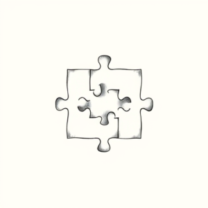 Sketch Puzzle Tattoo