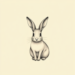 Sketch Rabbit Tattoo