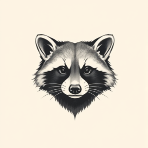 Sketch Raccoon Tattoo